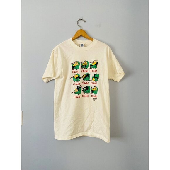 Vintage Other - Vintage 1990s Johnson Signature Click Cartoon T-shirt, 1991, Size Large, USA